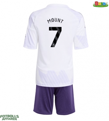 Manchester United Mason Mount #7 Bortaställ Barn 2025-26 Kortärmad (+ Korta byxor)